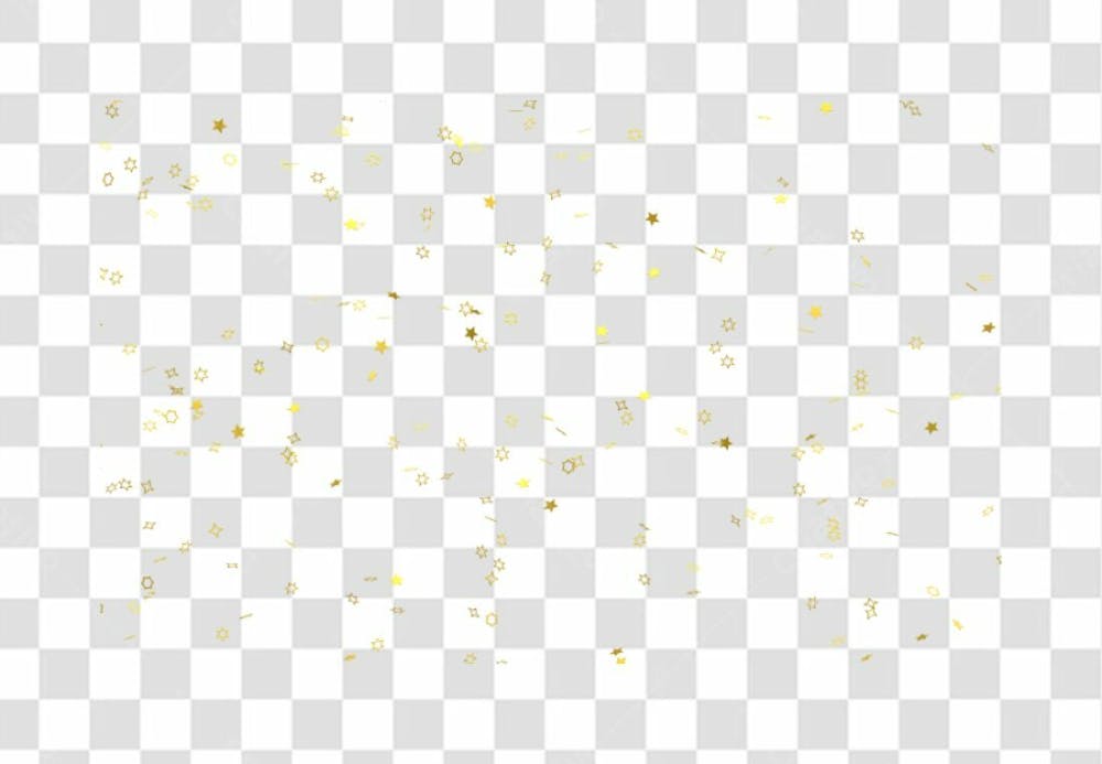 Realistic Colorfull Golden Confetti Background