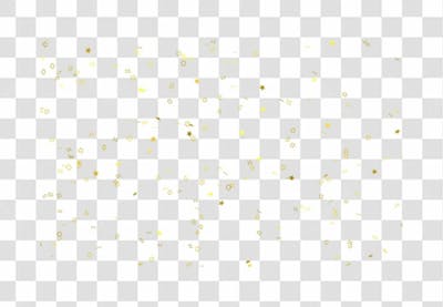 Realistic Colorfull Golden Confetti Background