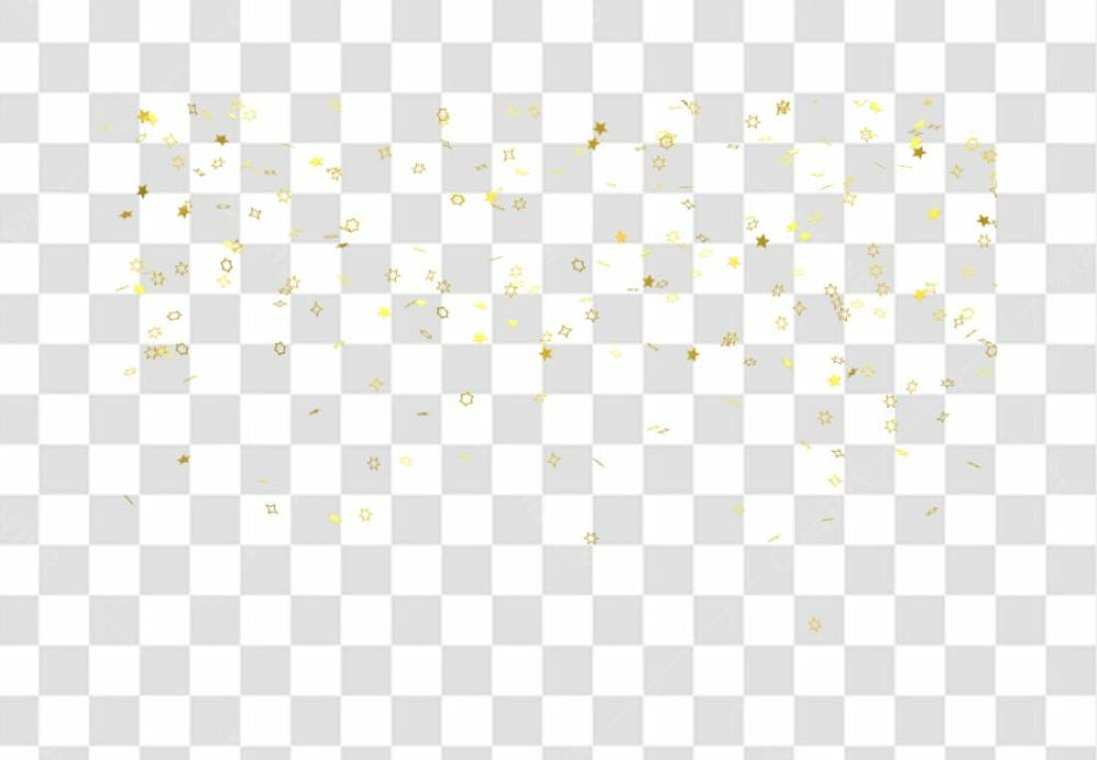 Realistic Colorfull Golden Confetti Background