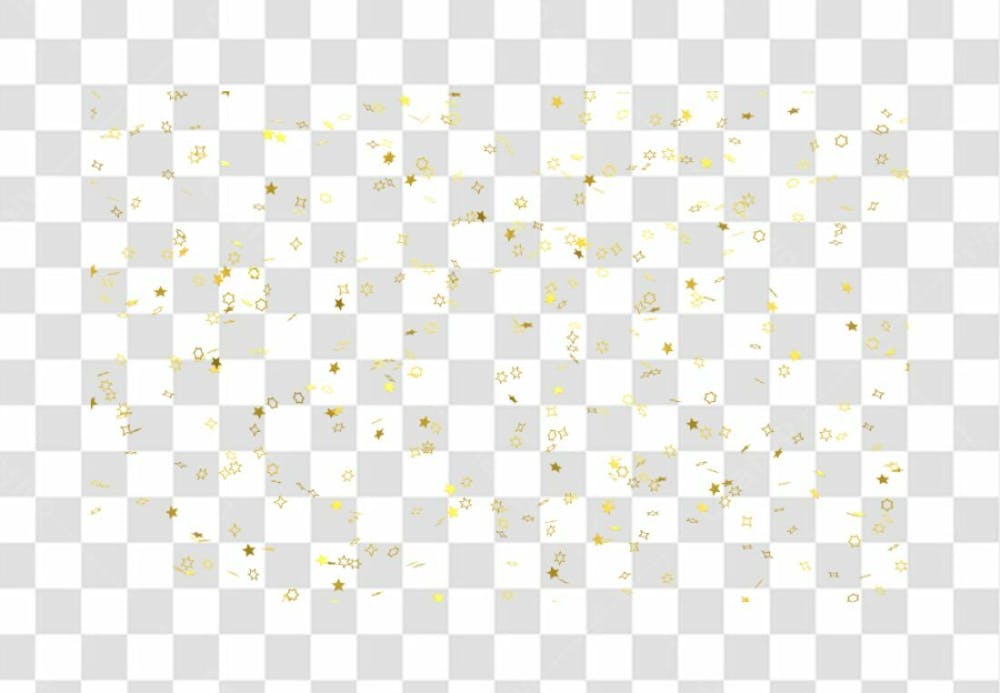 Realistic Colorfull Golden Confetti Background
