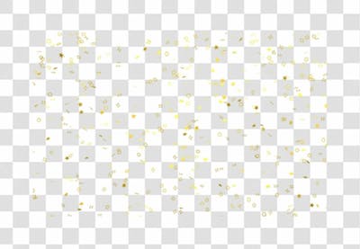 Realistic Colorfull Golden Confetti Background