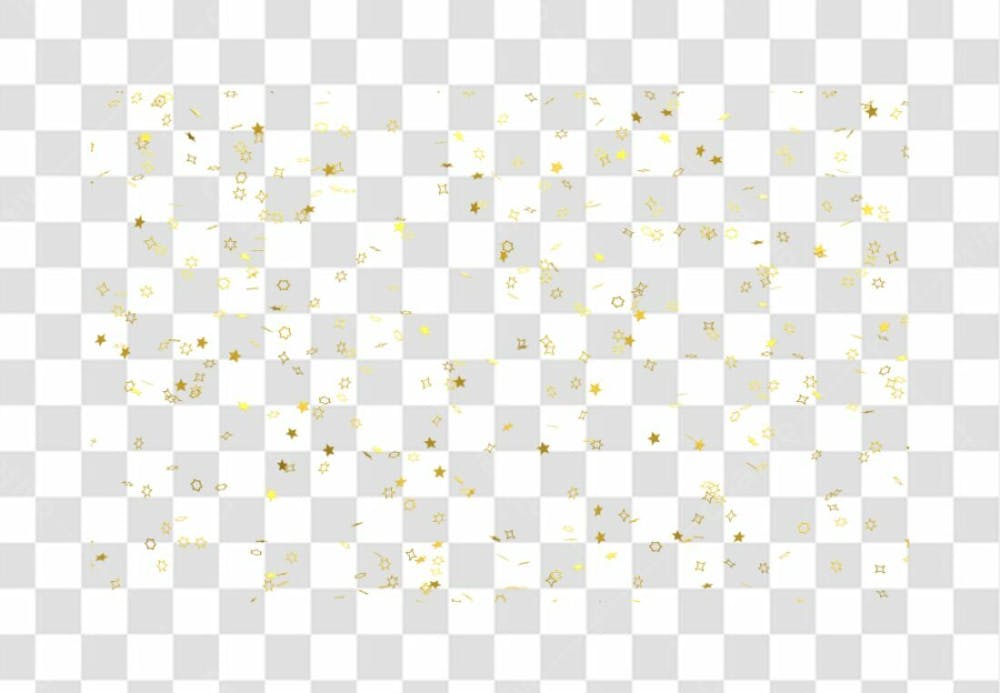 Realistic Colorfull Golden Confetti Background