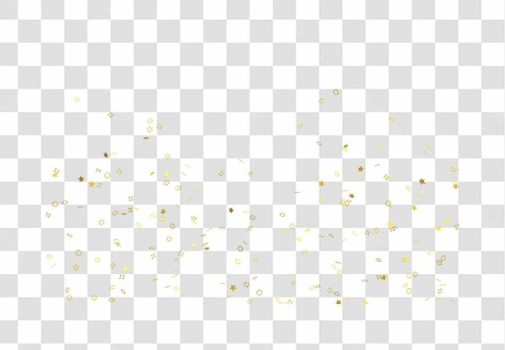 Realistic Colorfull Golden Confetti Background