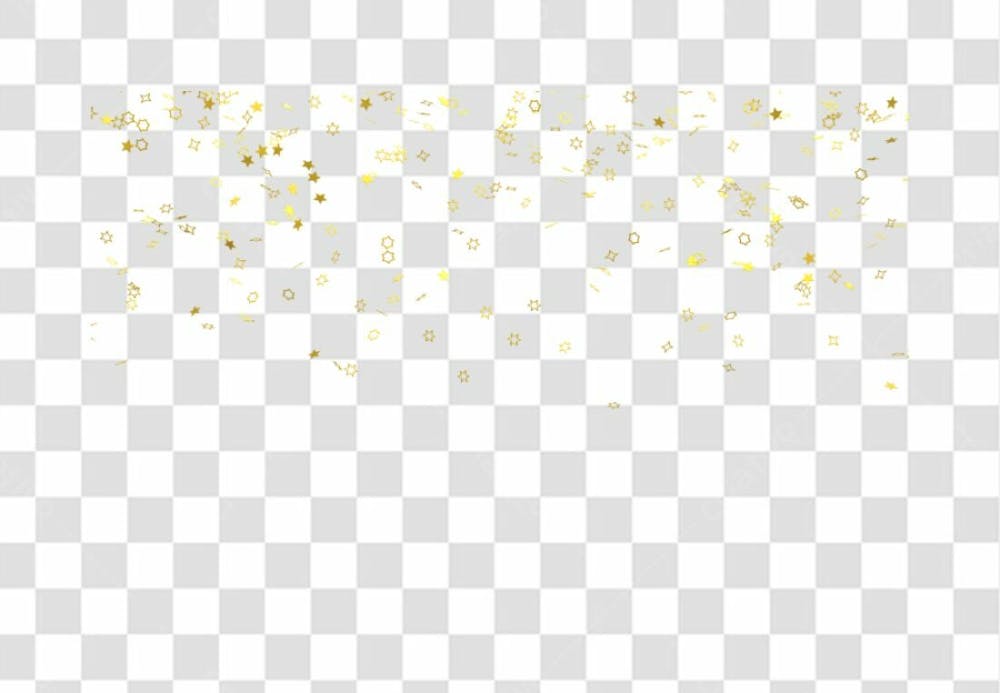 Realistic Colorfull Golden Confetti Background