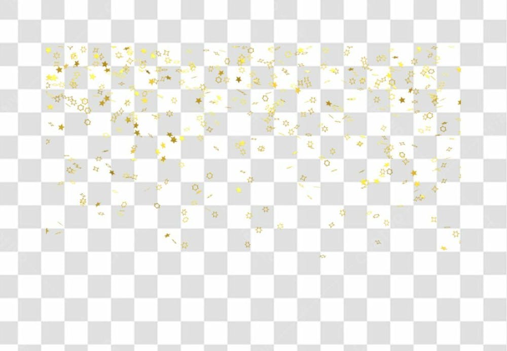 Realistic Colorfull Golden Confetti Background