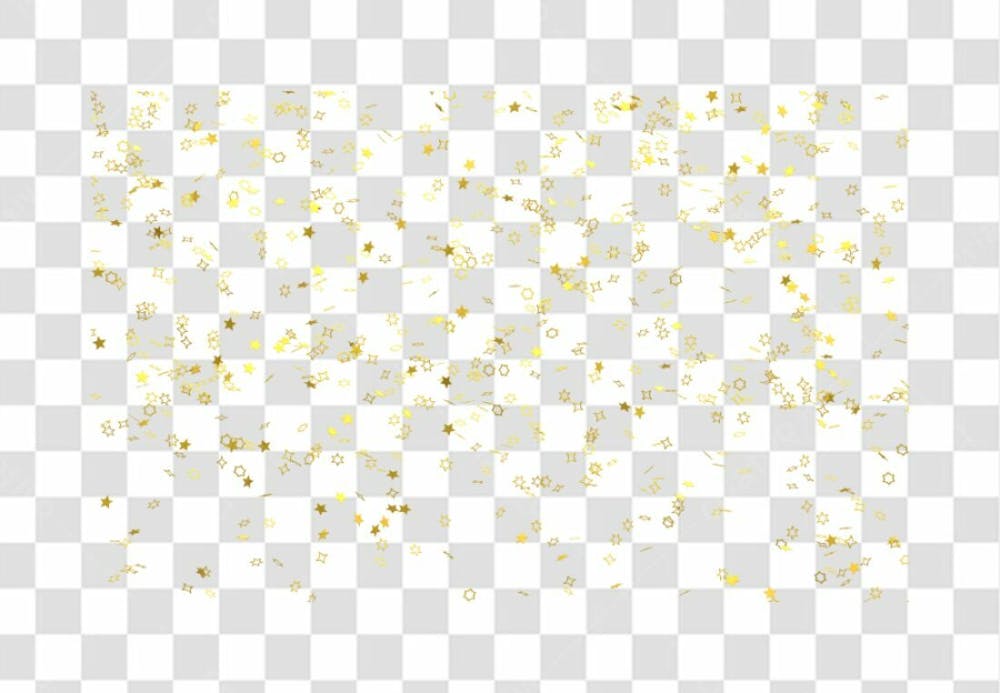 Realistic Colorfull Golden Confetti Background