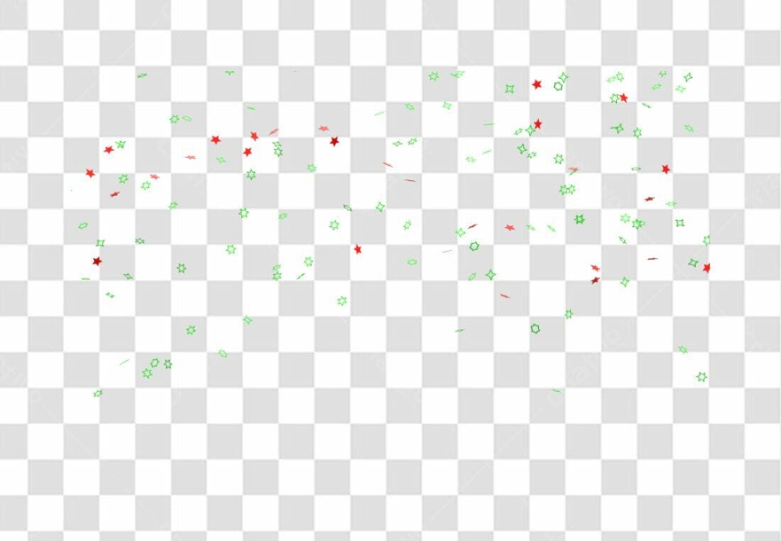 Confete PNG com fundo transparente para festas