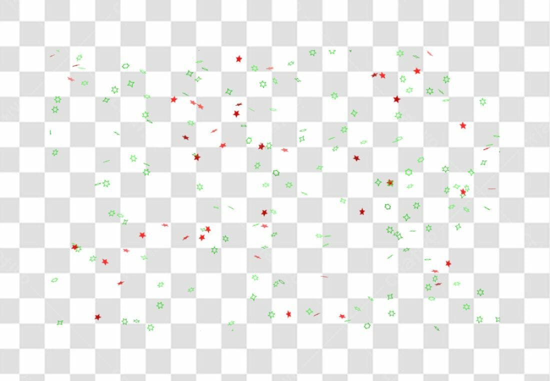 PNG Confeito Vermelho e Verde para Festas com fundo transparente