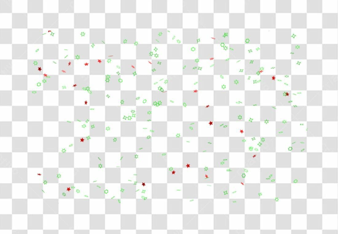 Confete PNG com fundo transparente