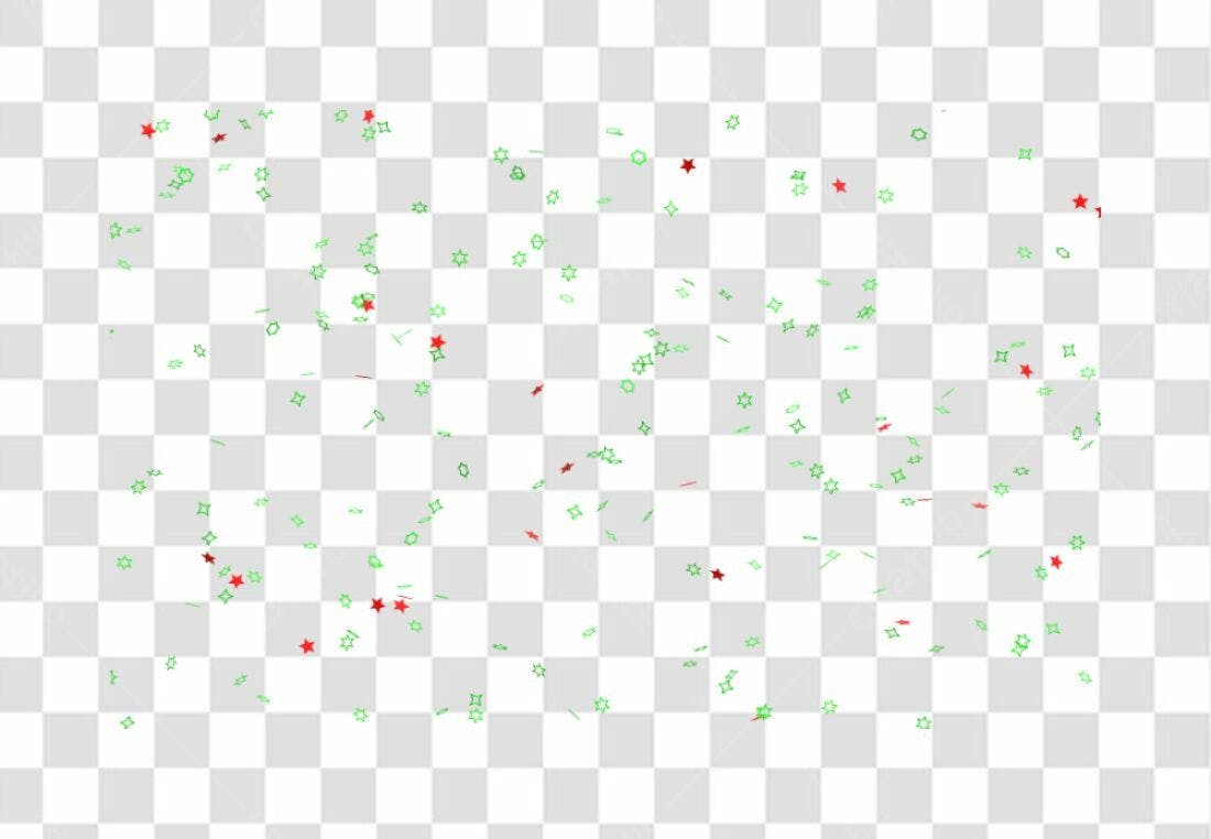 Confete PNG com fundo transparente