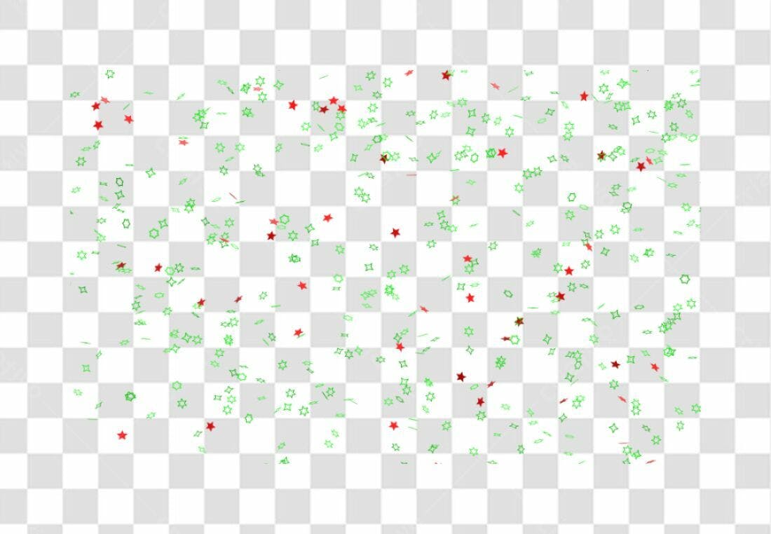 Confete PNG com fundo transparente