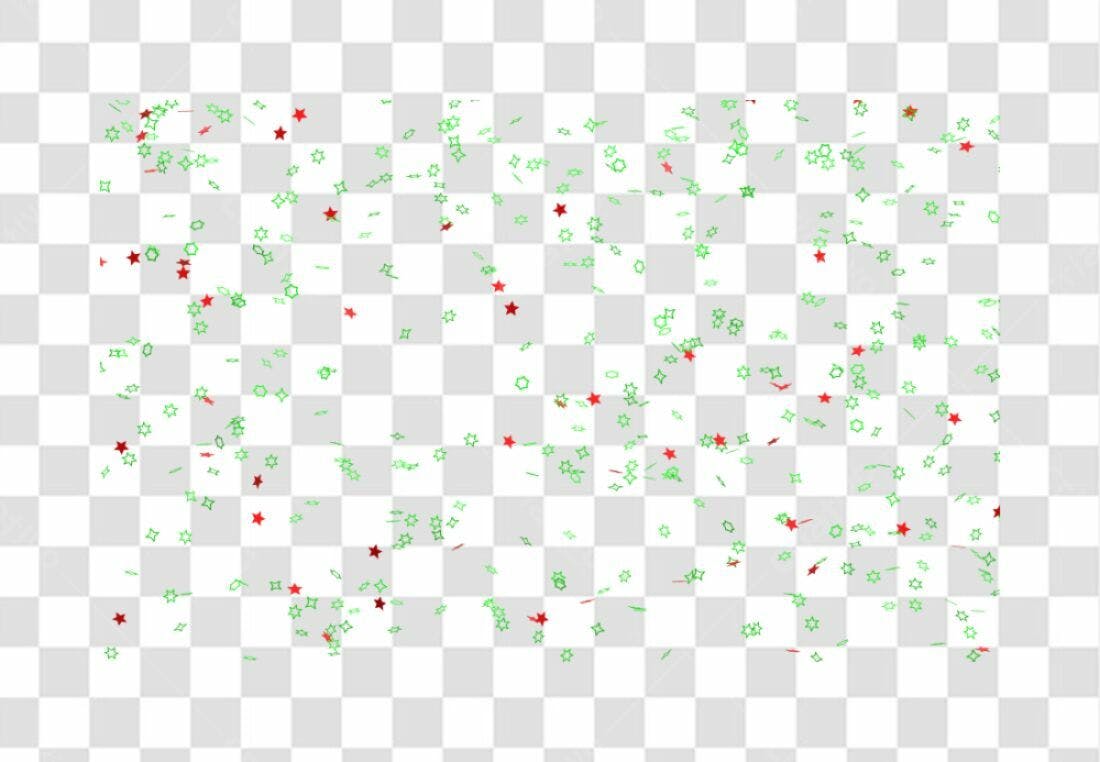Confete PNG com fundo transparente