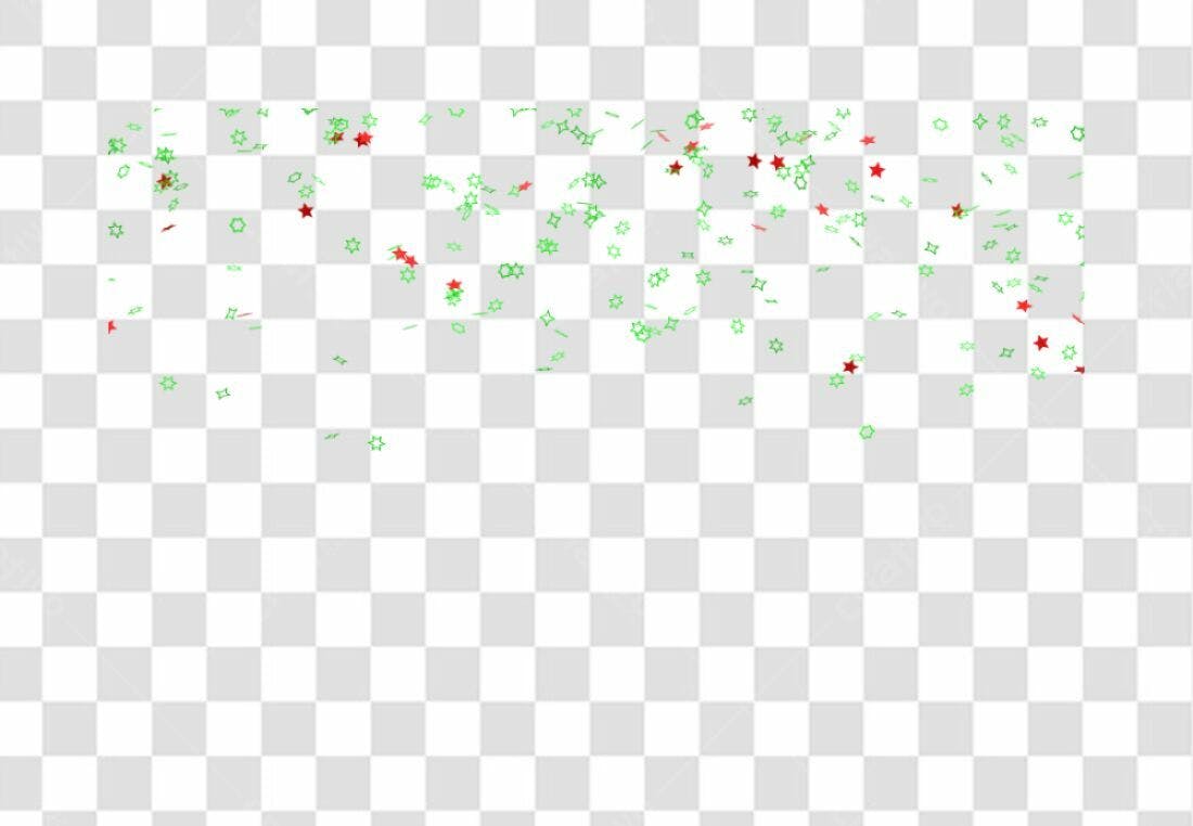 Confete PNG com fundo transparente para festas