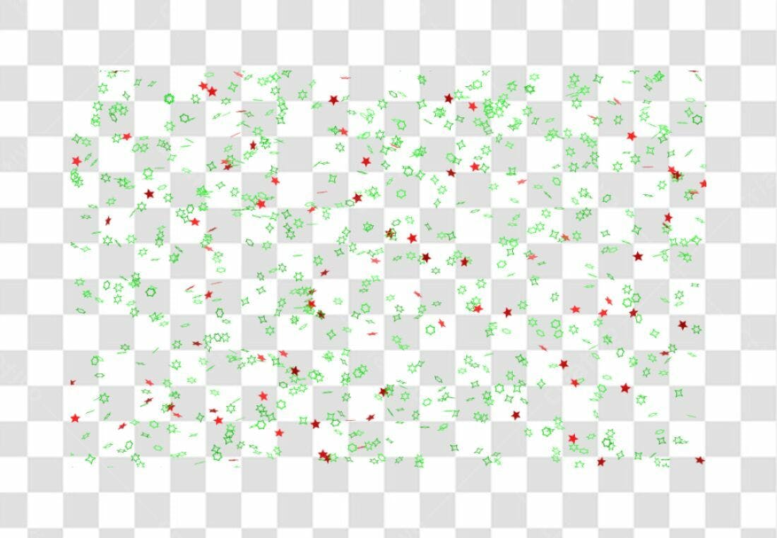 Confete PNG com fundo transparente