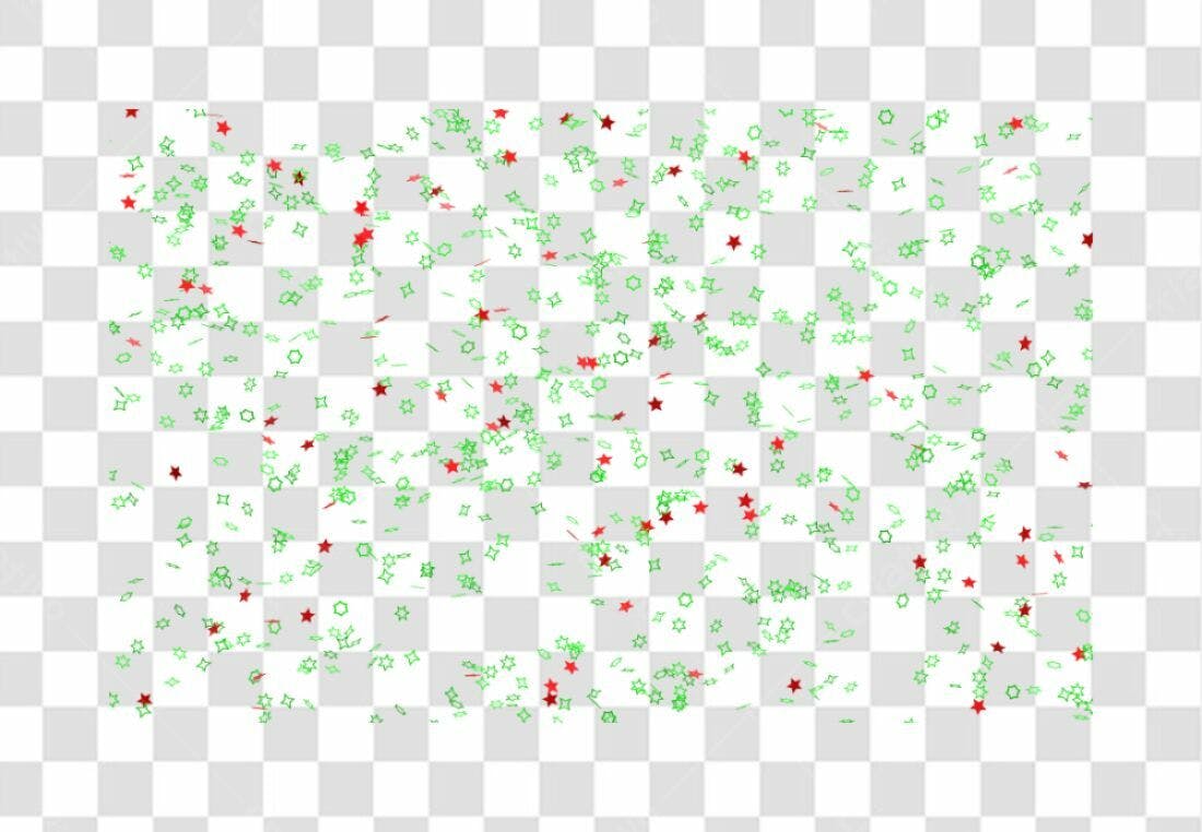 PNG Confeito Verde e Vermelho Fundo Transparente