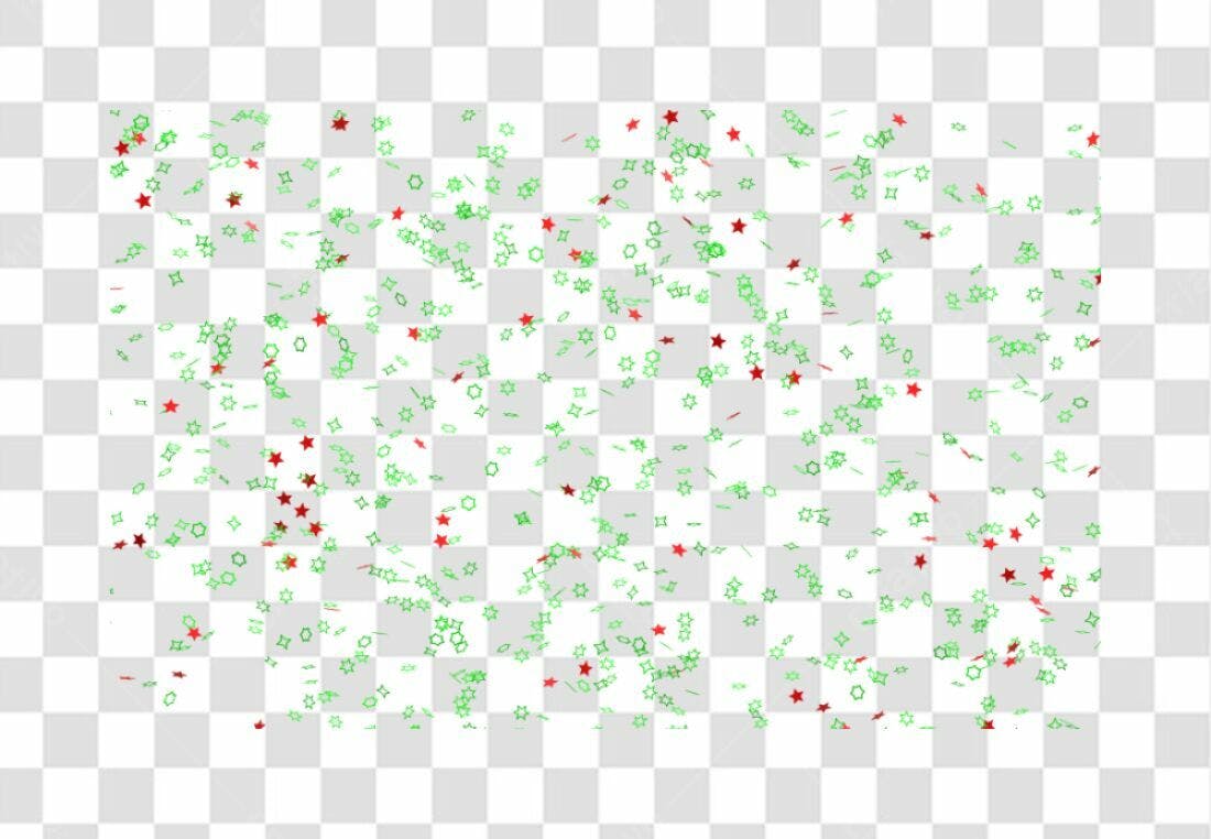 Confete PNG com fundo transparente Natal