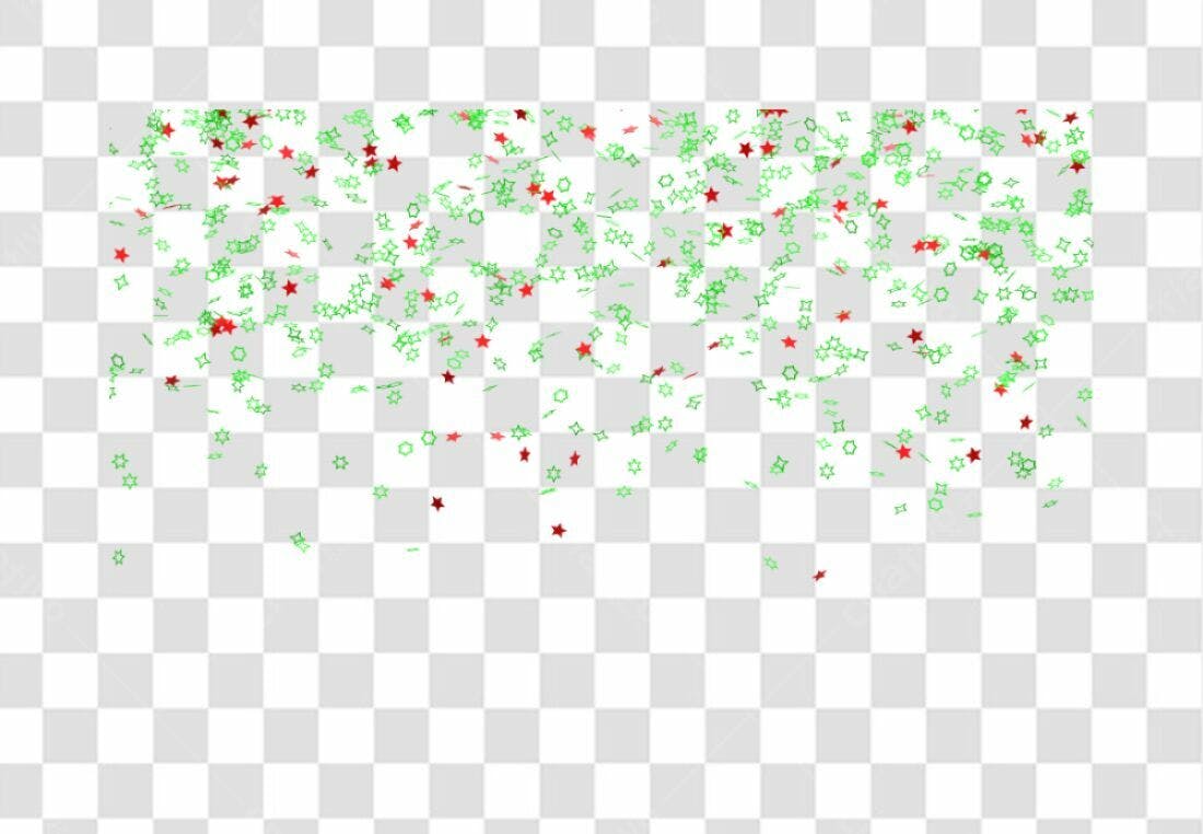 Confete PNG com fundo transparente para festas
