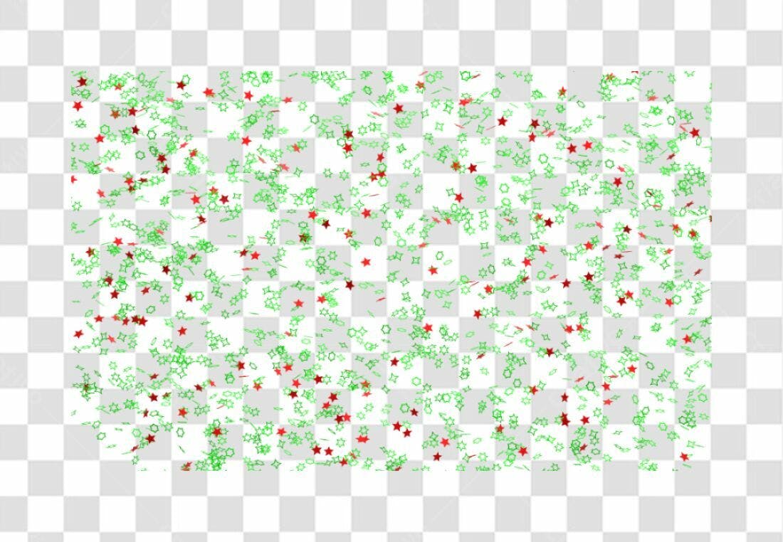 Confete PNG com fundo transparente Natal