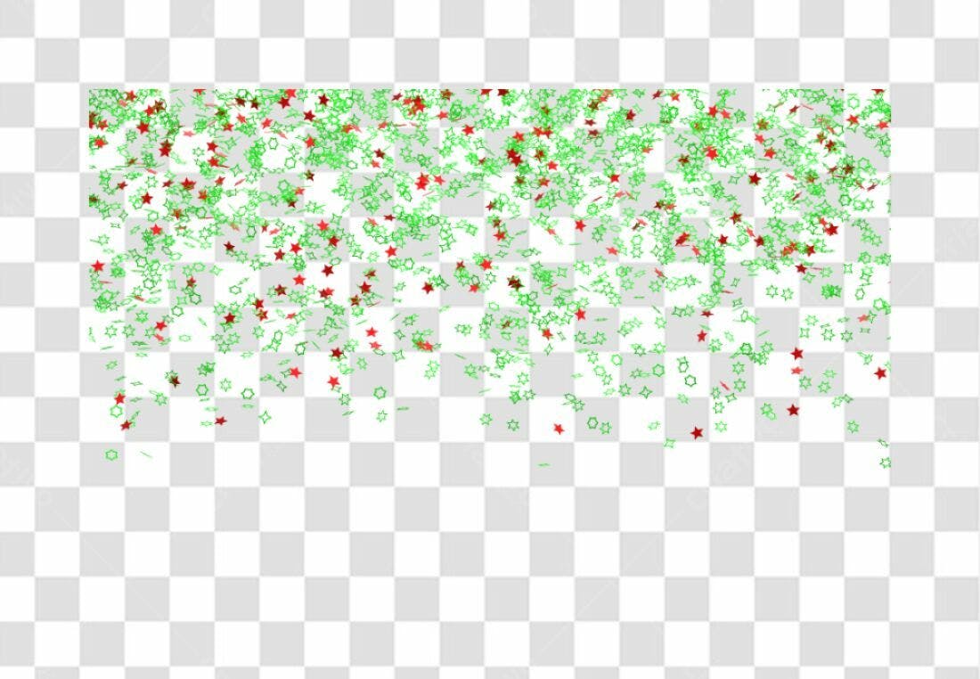 Confete PNG com fundo transparente Natal