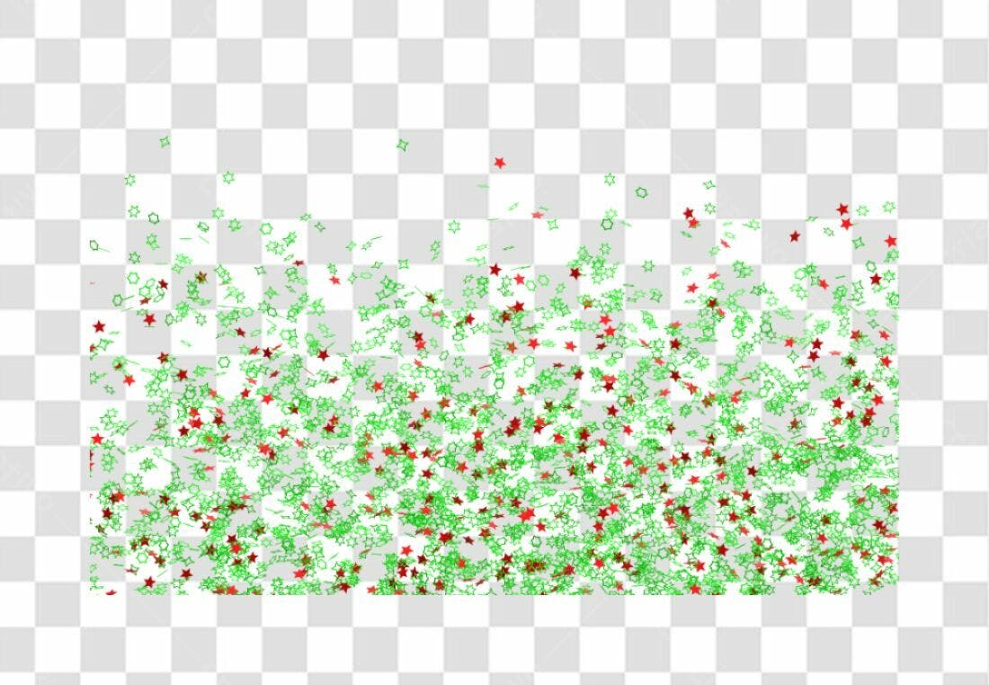 Confete PNG com fundo transparente