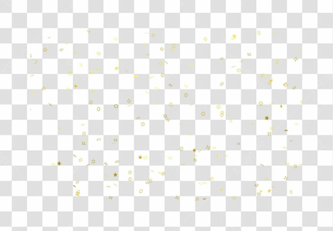 Confete PNG com fundo transparente para festas