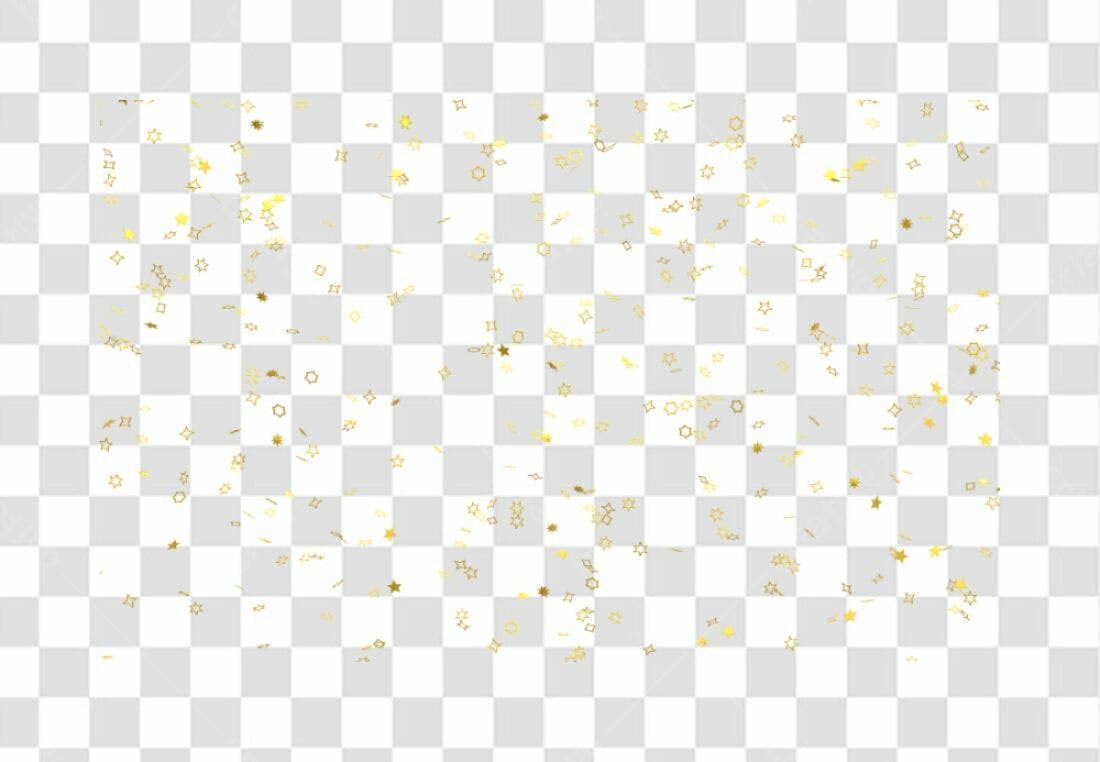 Confete PNG com fundo transparente