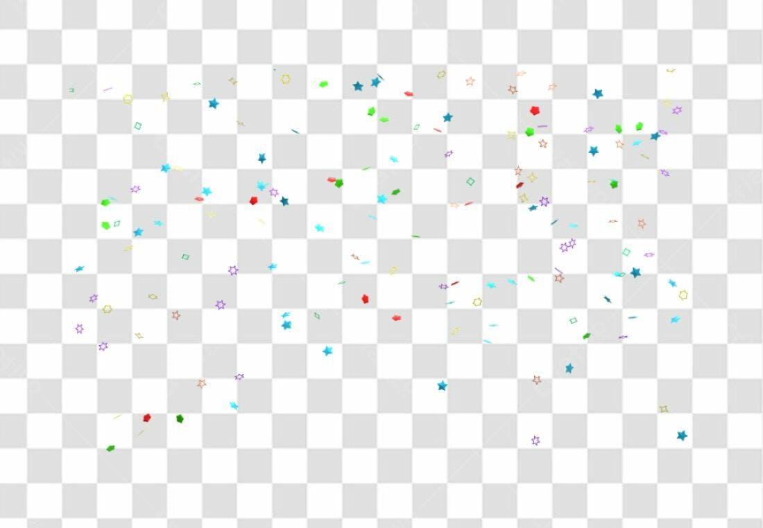 PNG Confetes para Festa com fundo transparente