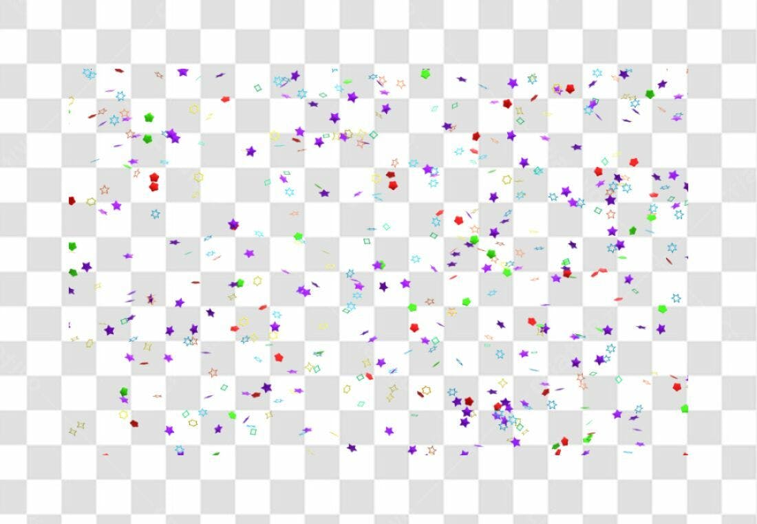 PNG Confetes Festa com fundo transparente
