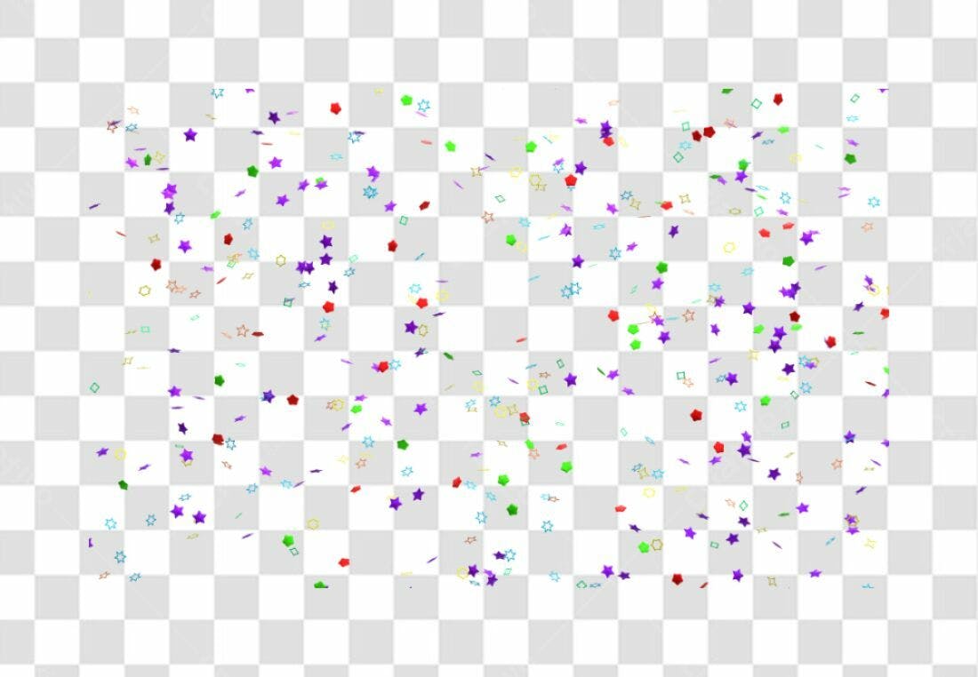 PNG Confetes Festa com fundo transparente