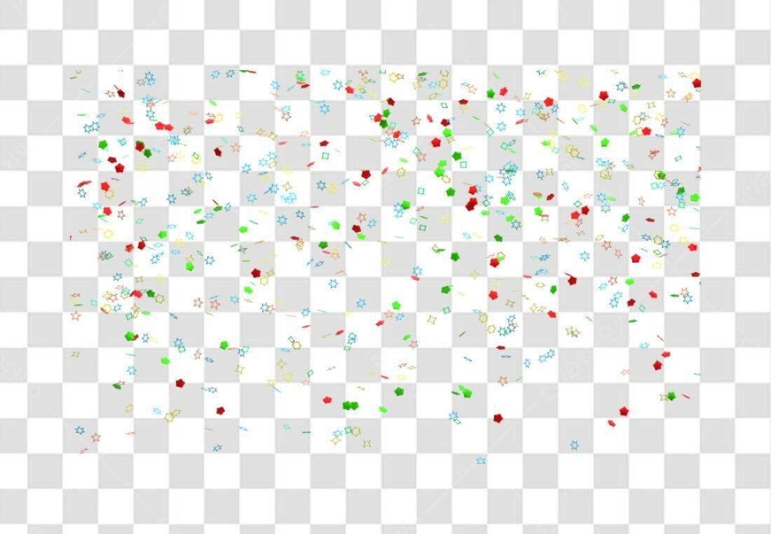 PNG Confetes Festa com fundo transparente