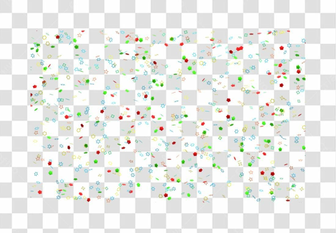 PNG Confetti Festa Verão com fundo transparente