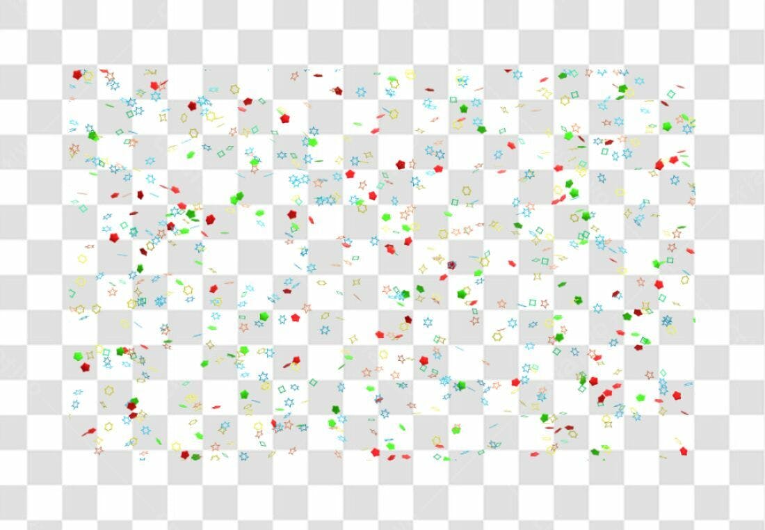 PNG Confetes Festa com fundo transparente