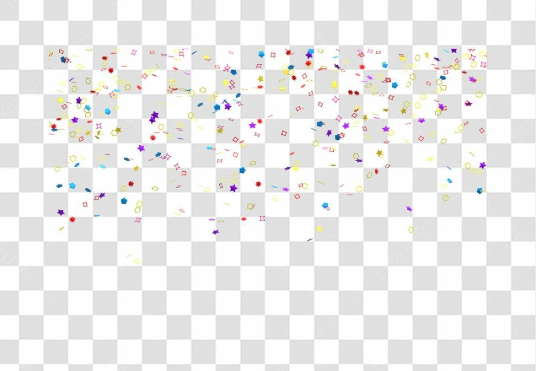 Confete Festa PNG com fundo transparente