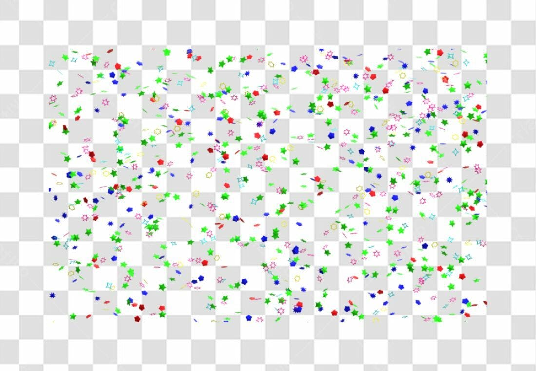 Confete Festa PNG com fundo transparente