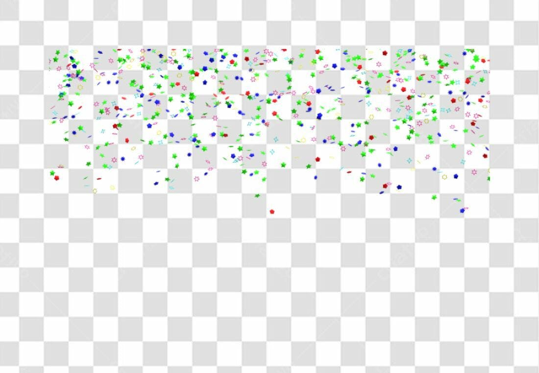 PNG Confetes coloridos Festa com fundo transparente