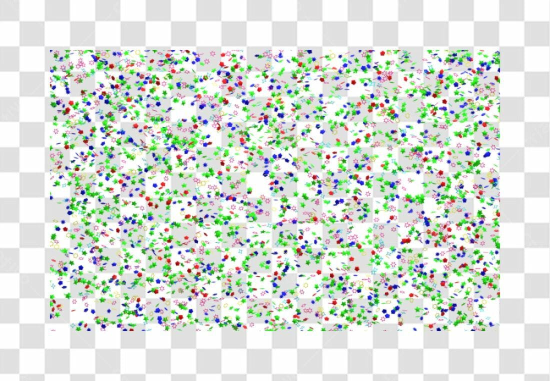 Fundo PNG com Confetes coloridos para Festa