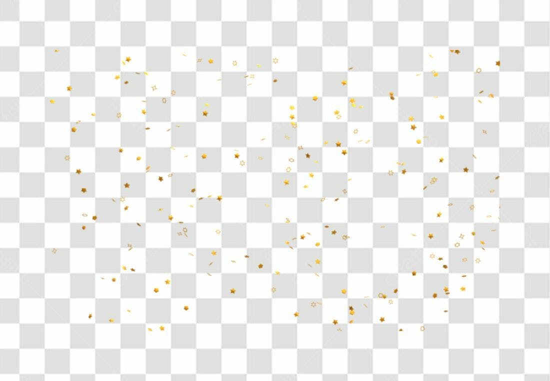 Confete PNG com fundo transparente