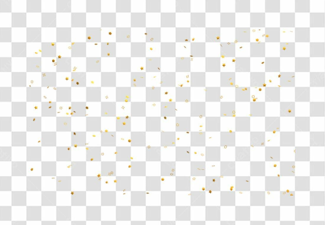 Confete PNG com fundo transparente