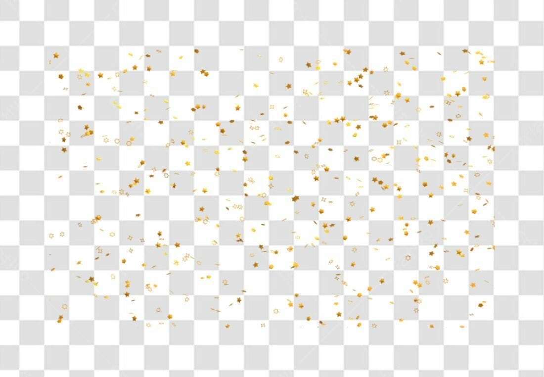 Confete PNG com fundo transparente
