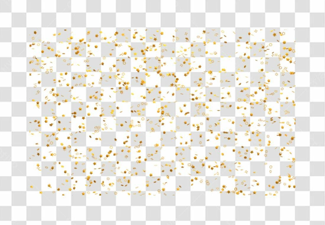 Confete PNG com fundo transparente