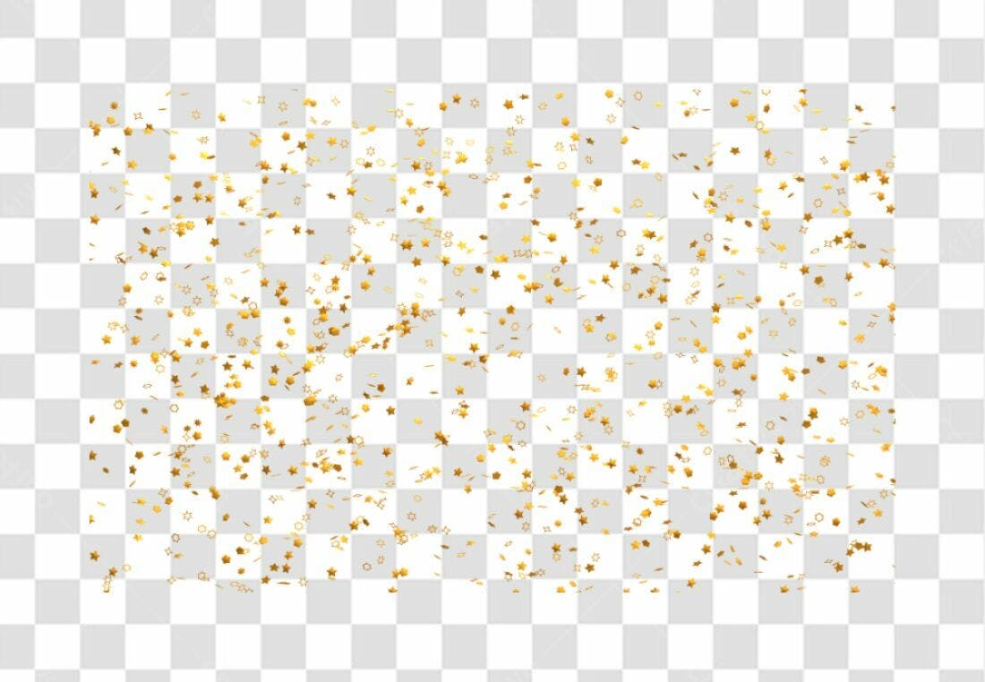 Confete PNG com fundo transparente para festas