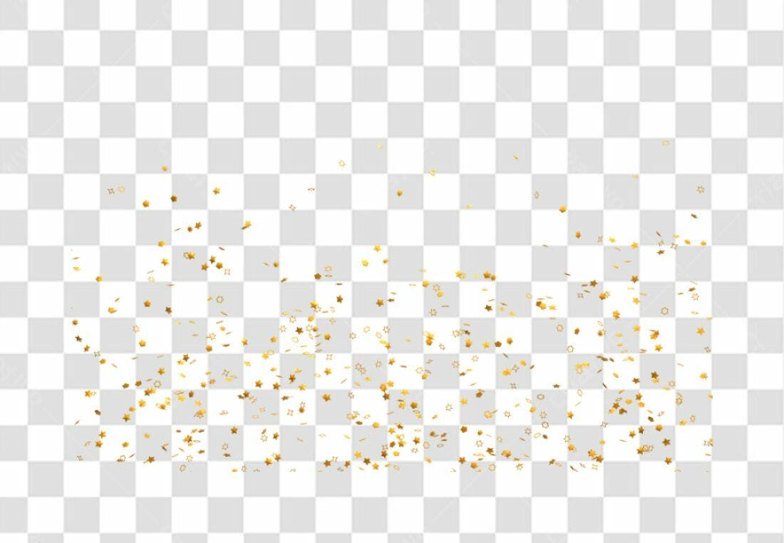Confete PNG com fundo transparente