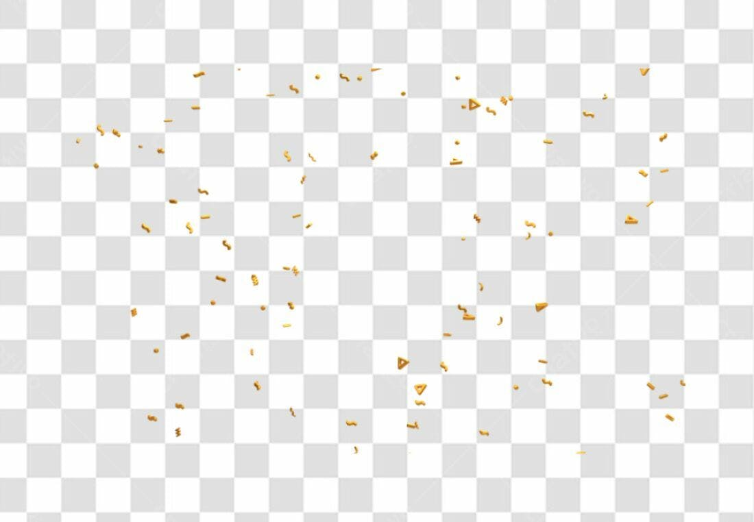 Icone Confeito Dourado PNG com fundo transparente
