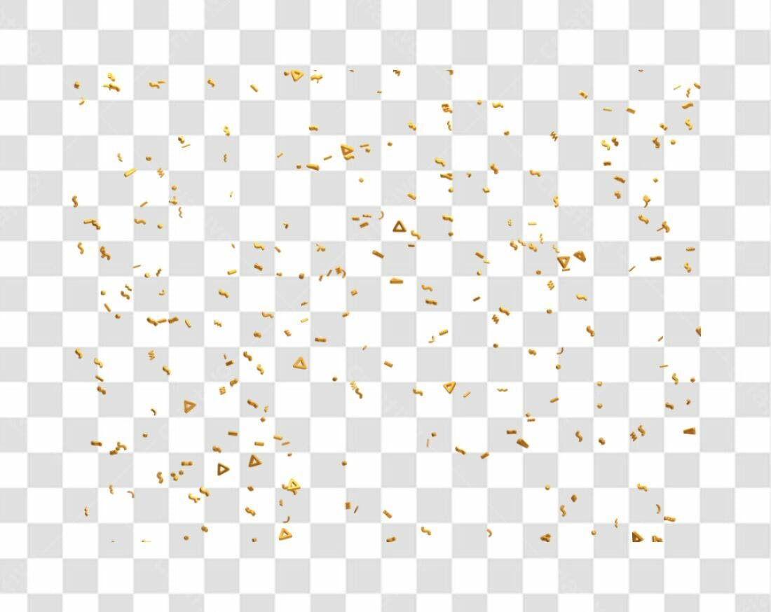 Icone Confeito Dourado PNG com fundo transparente