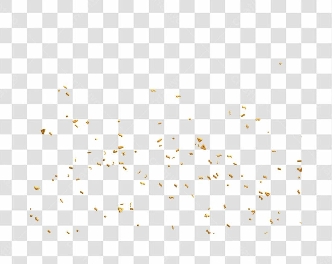Icone Confeito Dourado PNG com fundo transparente