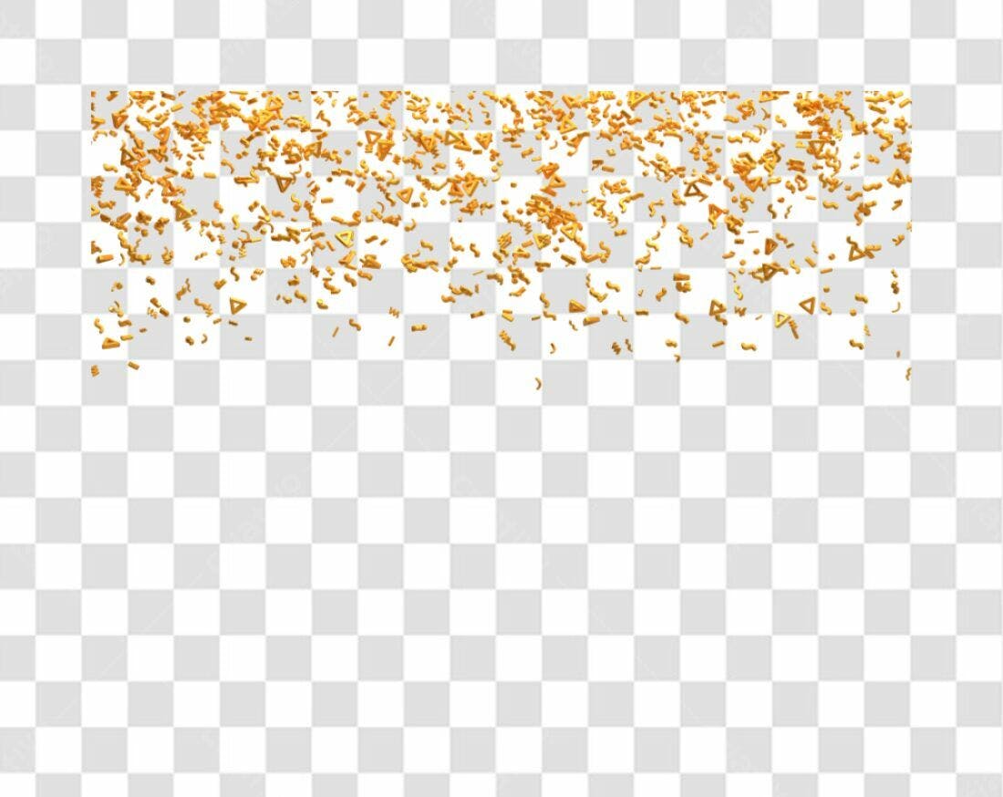 Banner de Convite Festa Dourada PNG com fundo transparente