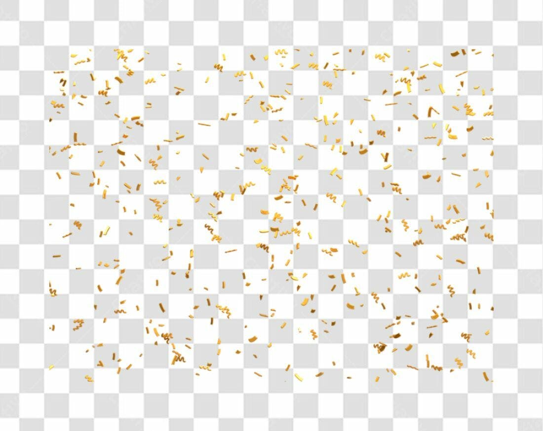Icone Festa Confeito Dourado PNG com fundo transparente