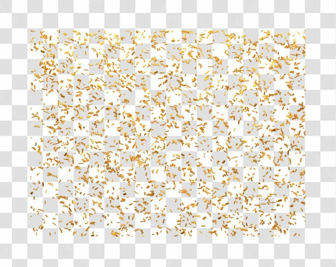 Confete PNG com fundo transparente para festas