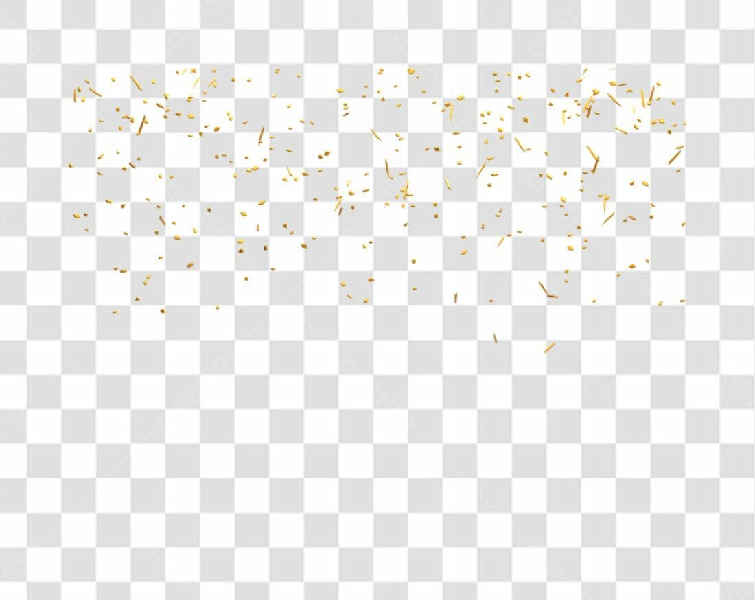 Decoração Confeito Ouro PNG com fundo transparente