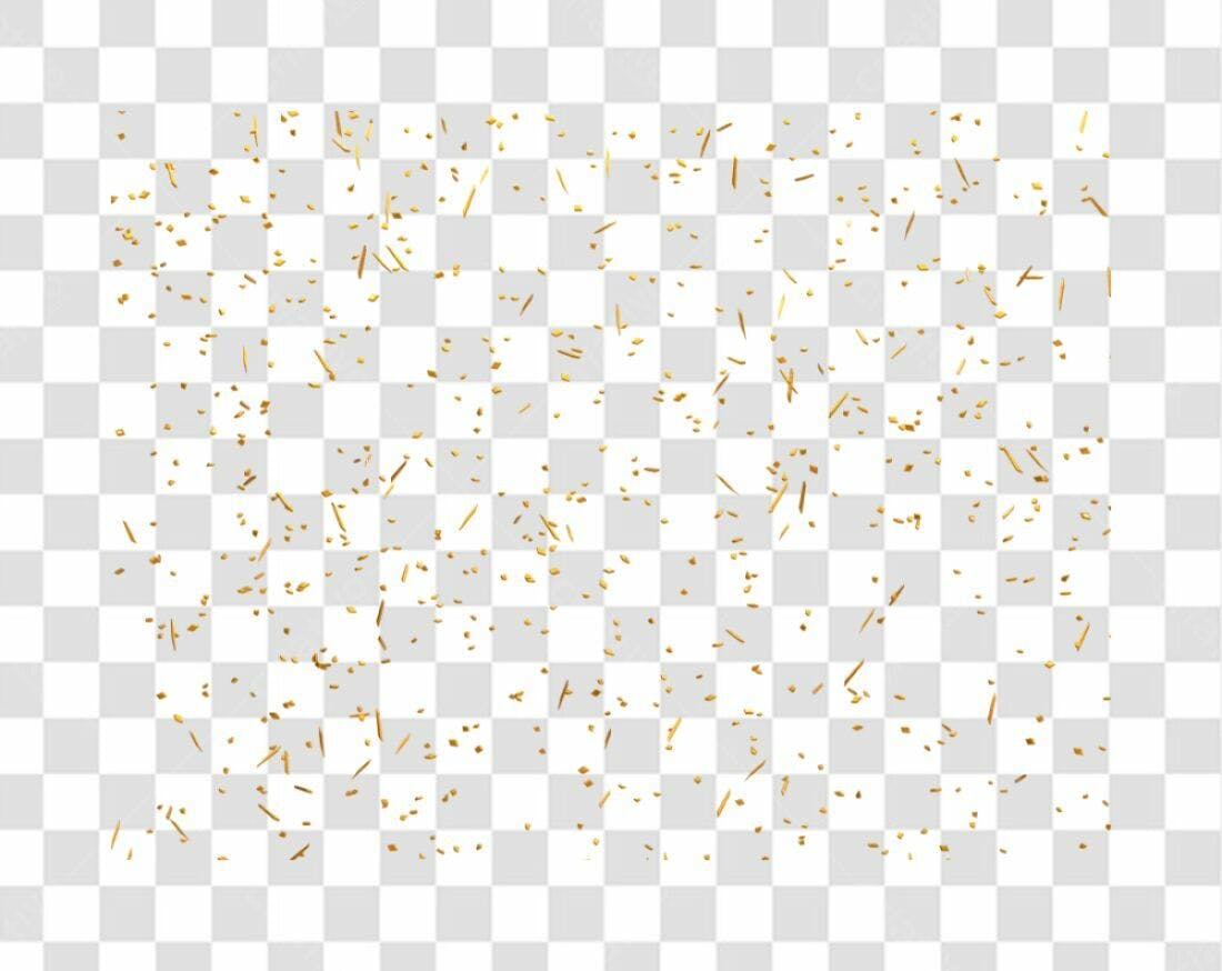 Icone Confeito Dourado PNG com fundo transparente